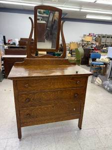 Antique Dresser with Mirror