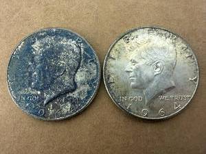 2 - 1964 Kennedy Half Dollars