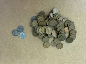 80 Wheat Pennies including 3 Steel