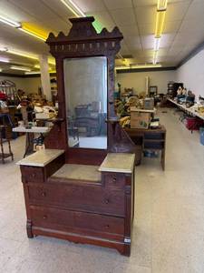 Antique Marble Top DresserWashstand