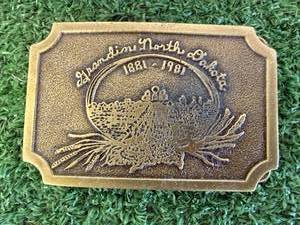 Grandin ND 100th Centennial 1981 Belt Buckle 1 of 200
