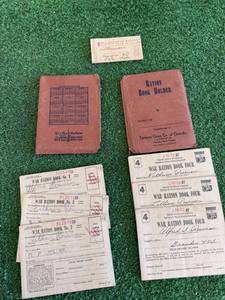 War Ration BooksStamps
