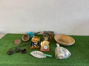 Vintage Kitchen Lot - Thurnaner Wood Bowl