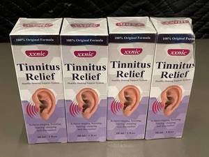 xxnic Tinnitus Relief 60 ml Healthy Hearing Support System (Lot of 4)