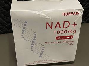 NAD& Booster & Resveratrol - 30 Packets, 10 g Each (300 g Net Wt) - GMP