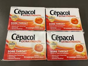 Cepacol Extra Strength Sore Throat Lozenges Honey Lemon Flavor (Lot of 2)