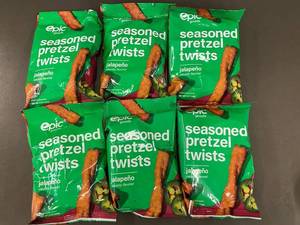 Epic Goods Seasoned Jalapeno Pretzel Twists - 5 oz Bags (Lot of 6)