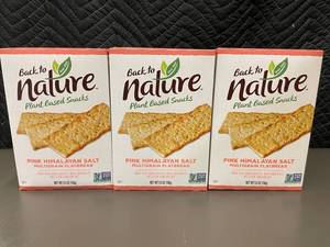 Back to Nature Pink Himalayan Salt Multigrain Flatbread - Plant Based Snacks (Lot of 3)