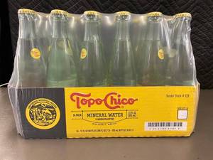 24 Pack of Glass Bottle Topo chico Mineral Water