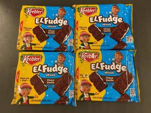 Keebler E.L. Fudge Elfwich Choco Vanilla Cookies (Lot of 4)