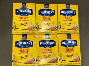 Hellmanns Real Mayonnaise To Go Packets - 60 Total (6 Boxes, 10 Count Each)