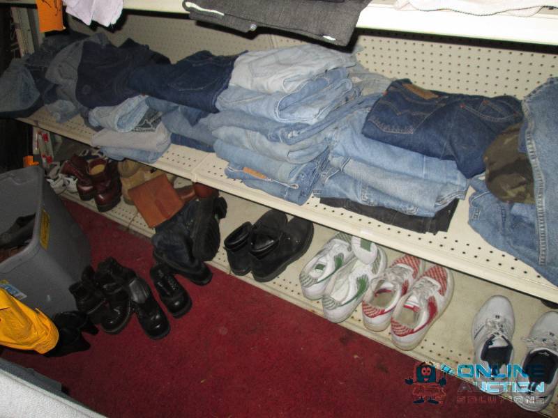 Large lot of assorted jeans and sho...