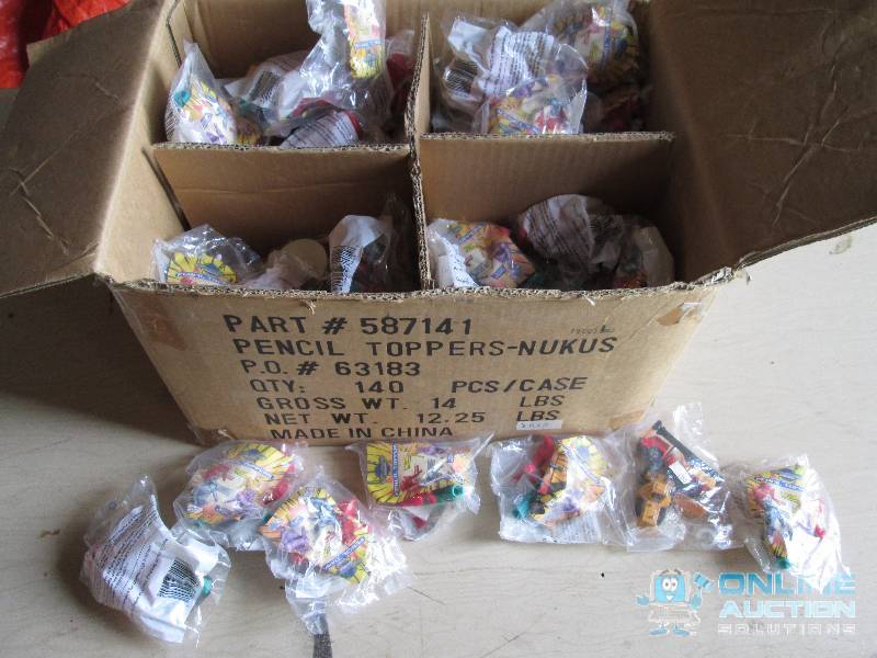 Partial case of assorted pencil top...