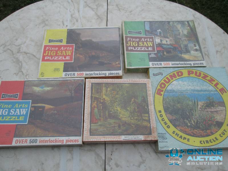 Lot of unopened vintage puzzles...