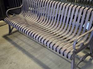 Metal Park Bench
