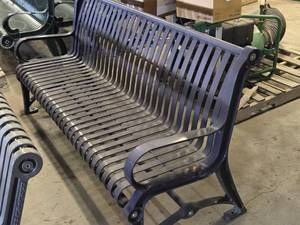 Metal Park Bench