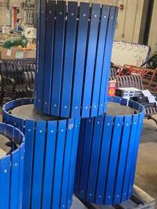 Lot of (3) Commercial Recycling Receptacle (round)