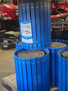 Lot of (4) Commercial Recycling Receptacle (round)