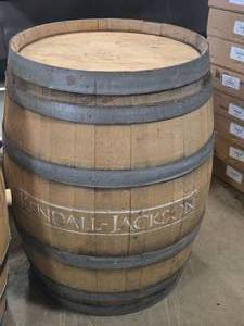 Wooden Wine Aging Barrel  Kendall Jackson logo