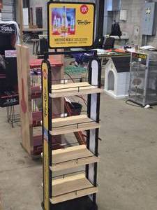 Retail Display Rack  Topo-Chico logo