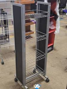 Metal Rolling Display Rack  E & J Gallo Winery logo