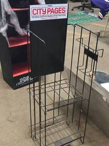 Metal Newpaper  Magazine Rack  City Pages logo