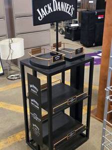 Metal Retail Display Rack  Jack Daniels logo