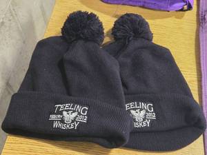 Lot of (2) Stocking Hats  Teeling Whiskey logo