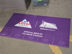 Welcome Mat  Coors Light - US Bank Stadium logo