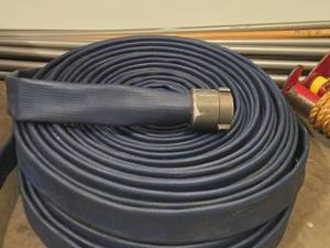 Lay Flat Firehose with Aluminum 1-12 NH Couplings 2-34x50
