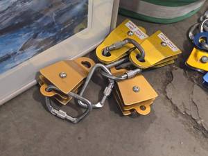 Lot of (4) DBI Sala Rollgliss Rescue Mate Double Sheave Rigging Pulley with Locking Caribiner