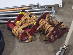 Lot of (2) Rescue Hooks with Rope