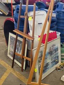 Lot of (2) Wood Easels