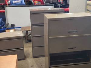 Metal 4-drawer Filing Cabinet (x2)  Metal 2-drawer Filing Cabinet (x1)