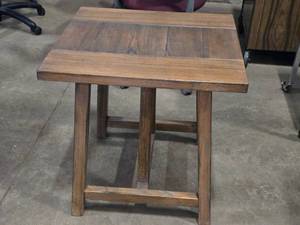 Wood Veneer Side Table  Night Stand 22 x 24 x 24