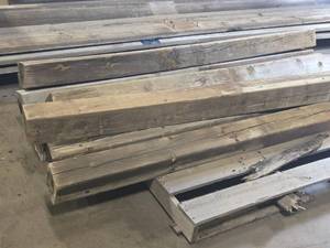 Lot of (9) 6x6 Wood Posts 7-12