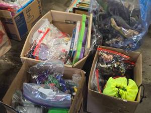 Lot of (3 Boxes) Boy Toys - Dinosaurs, Action Figures, Race Cars and more