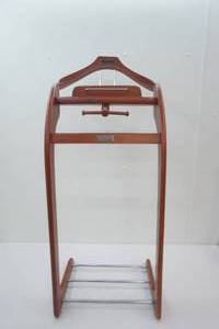 Vintage Wood Wardrobe Valet Suit Rack