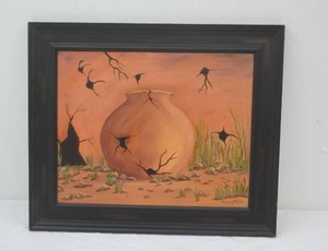 Framed Oil on Canvas 25x21.25 by Mary Hein