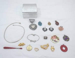 Jewelry Lot Vintage Pendants, Earrings, Pins