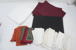 Linen Placemats, Linen Napkins, Vinyl Tablecloth