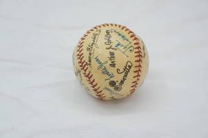 Collectible Autographed Baseball. Ladies Home Journal got more on the ball Steve Allen, Pearl Buck, Agatha Christie, John F. Kennedy and more
