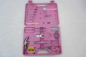Pink Tool Kit and Case