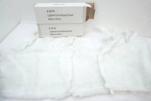 Lighted Icicle Mantel Cover