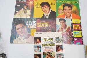 Vintage Elvis Vinyl Records (7ct)