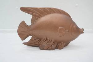 Vintage Ceramic Fish Figurine 12 wide by 8 tall
