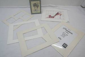Picture Frame Matt and Silver-Toned Metal and Turquoise Colored Picture Frame