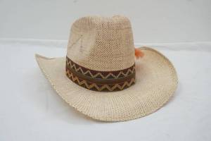 Vintage Bee Cool Western Straw Hat. Size 7