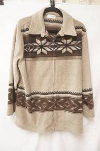 Jones New York Sport Jacket. Nordic-Inspired Geometric Pattern. Womens XL