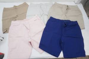 Womens Shorts (5ct) All Size 14. Bermuda Shorts